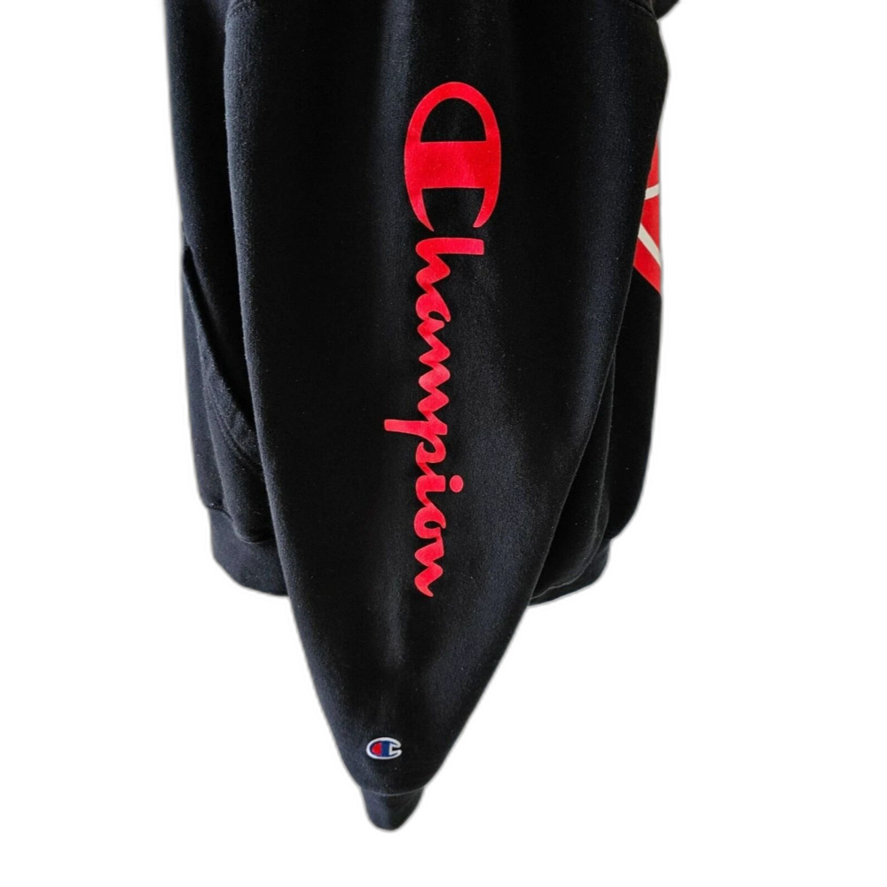 Champion Maryland Terrapins Full Zip Hoodie Men’s Large Black Powerblend NWOT - Picture 4 of 9